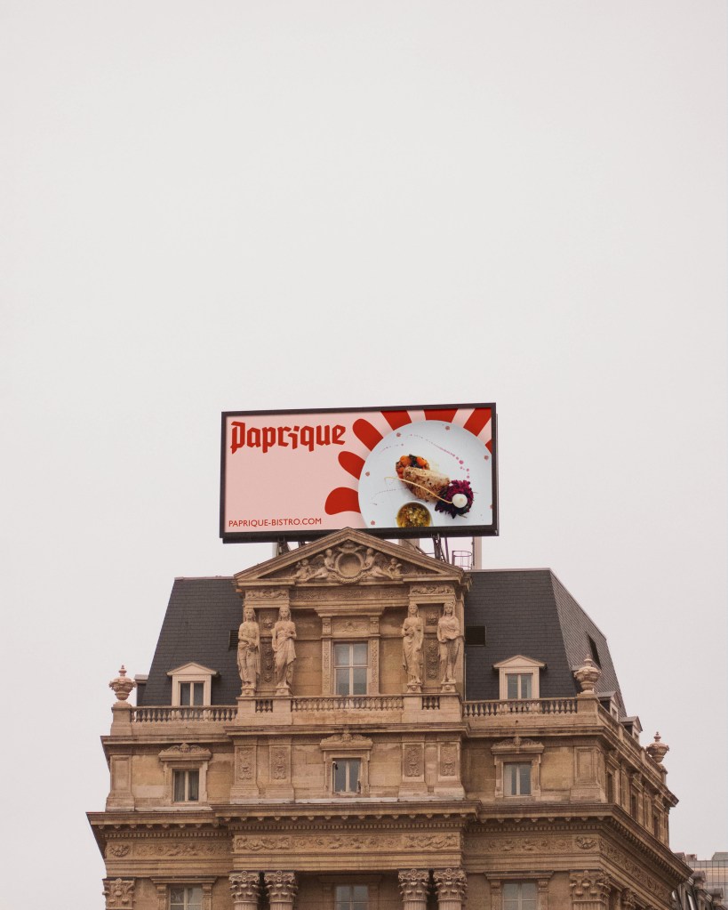 Außenwerbung und Billboard-Design für Gastronomie-Marke – kreatives Print & OOH Design